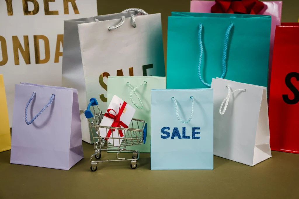 Black Friday shopping bags